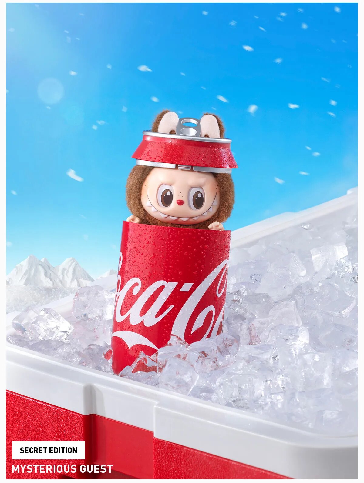 Случайная игрушка - сюрприз из серии THE MONSTERS - COCA-COLA, монстр LABUBU, Лабубу 17 см, реплика — фото 1