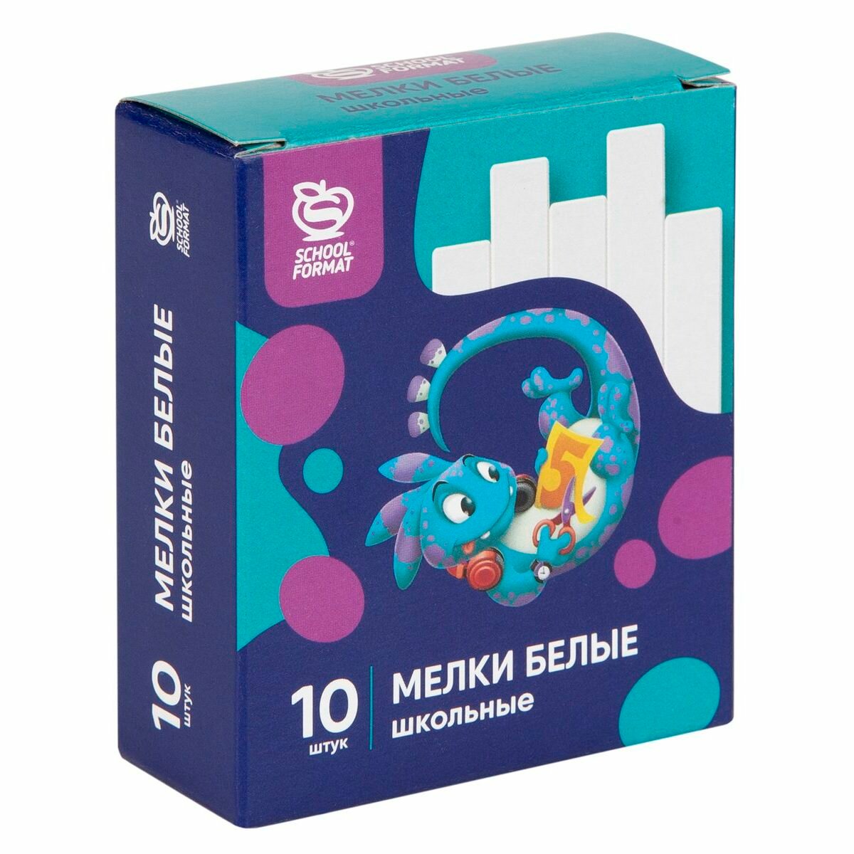 Мел белый schoolформат, 10шт. (МБ10-СФ), 100 уп.