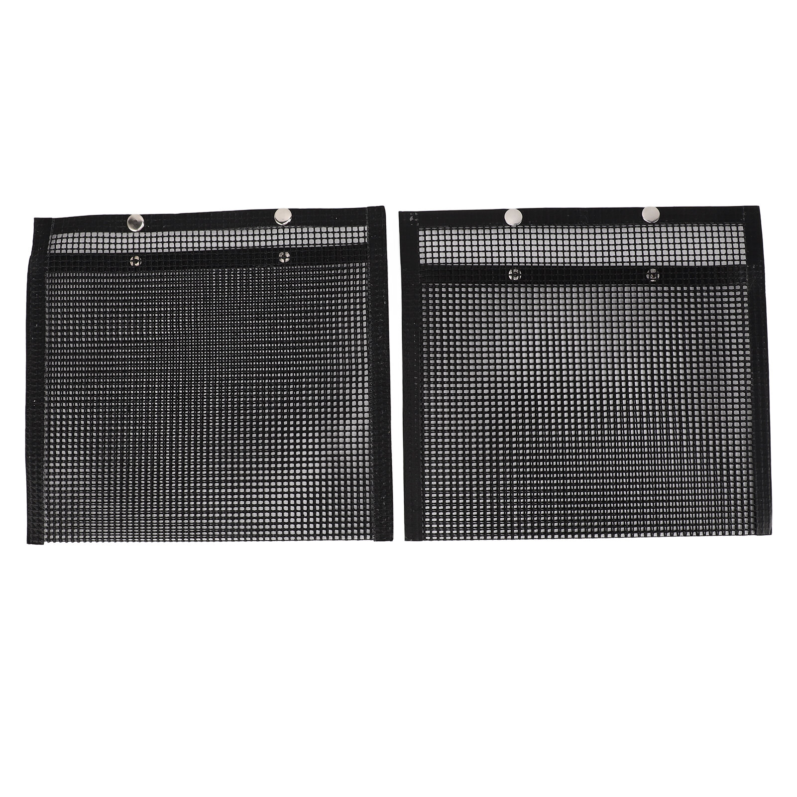2 Pcs BBQ Mesh Grill Bags Reusable Glass Fibre Heat Resistant Vegetables Grilling Pouches for Barbecues Picnics Camping