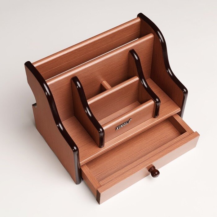 Органайзер 6 секций с выдвижным ящиком 21*15*13см