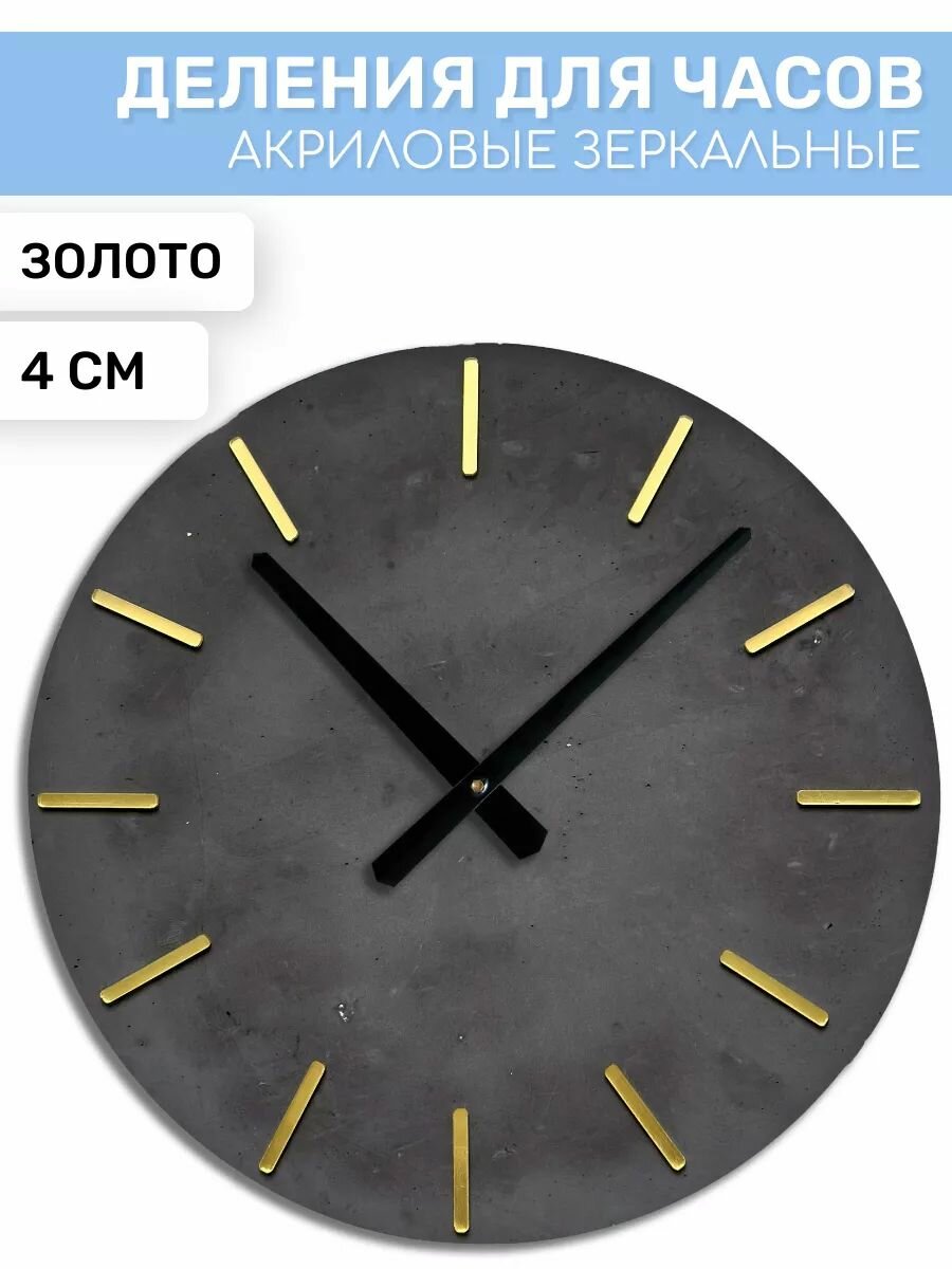 Зеркальные риски EPOXYMASTER Золото, 4см