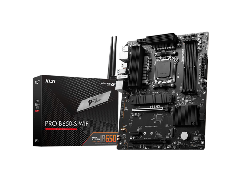 Материнская плата материнская плата/ MB AMD B650 sAM5, 4xDDR5(256GB), HDMI 2.1/DP, 2xPCIe 4.0x16, 1xPCIe 3.0, 1xLAN (2.5GbE), Wi-Fi, BT, 4xSATA 6Gb/s, 2xM.2, 1xUSB-C, 7xUSB 3.2, ATX