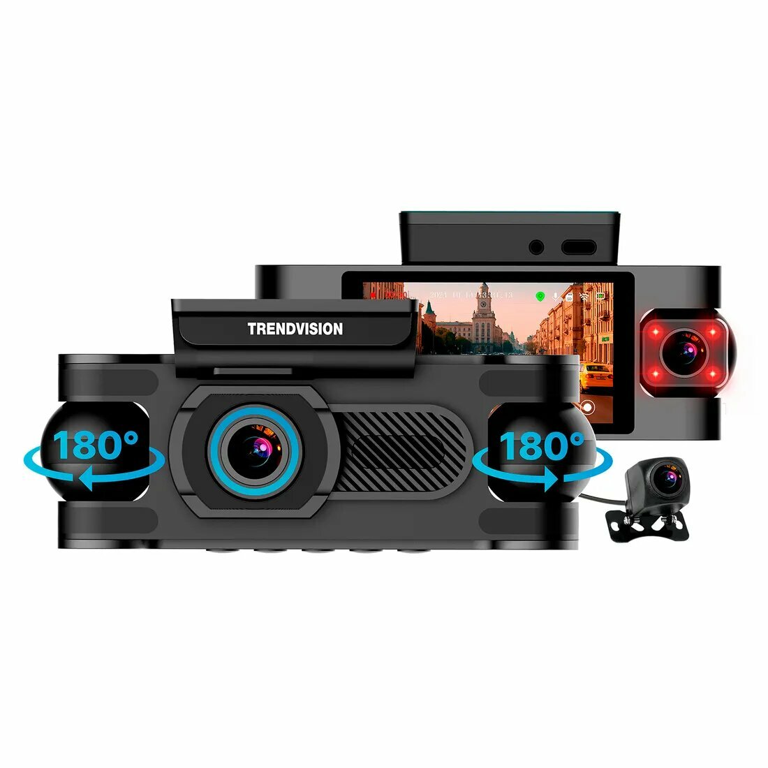 Видеорегистратор автомобильный TrendVision Proof 360 GPS - 2К Full HD