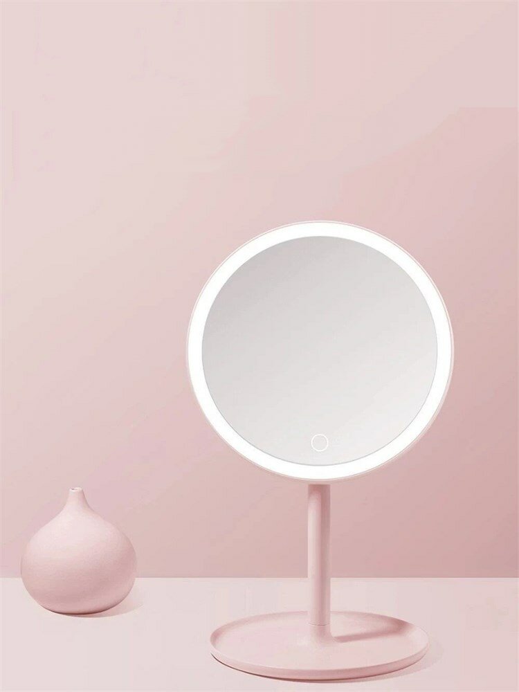 Doco Зеркало для макияжа Doco Daylight Small Pink Mirror Pro M002 розовый