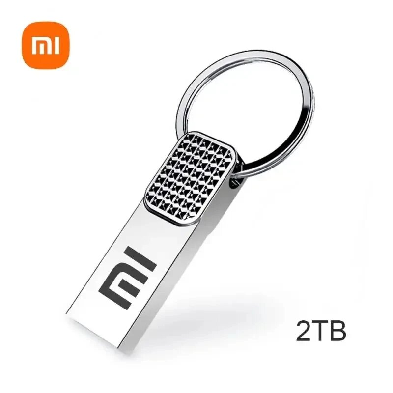 Оригинальный флэш-накопитель Xiaomi 2 ТБ USB 3.0, высокоскоростной флэш-накопитель, 1 ТБ, металлическая водонепроницаемая USB-память типа C для компьютерных устройств для хранения данных, Silver-2TB