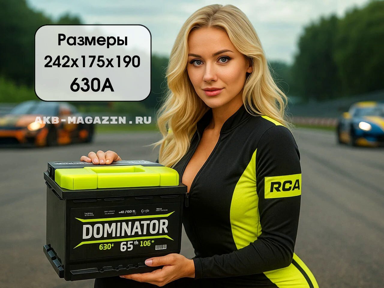 Автомобильный аккумулятор DOMINATOR 6ст- 65 VL прямая полярность