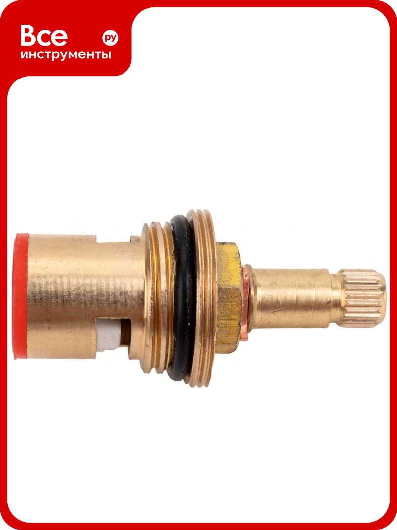 Керамическая кран букса Профсан ПСМ 1 2   24 шлица удлиненная 2 резьбы PSM 1292 24