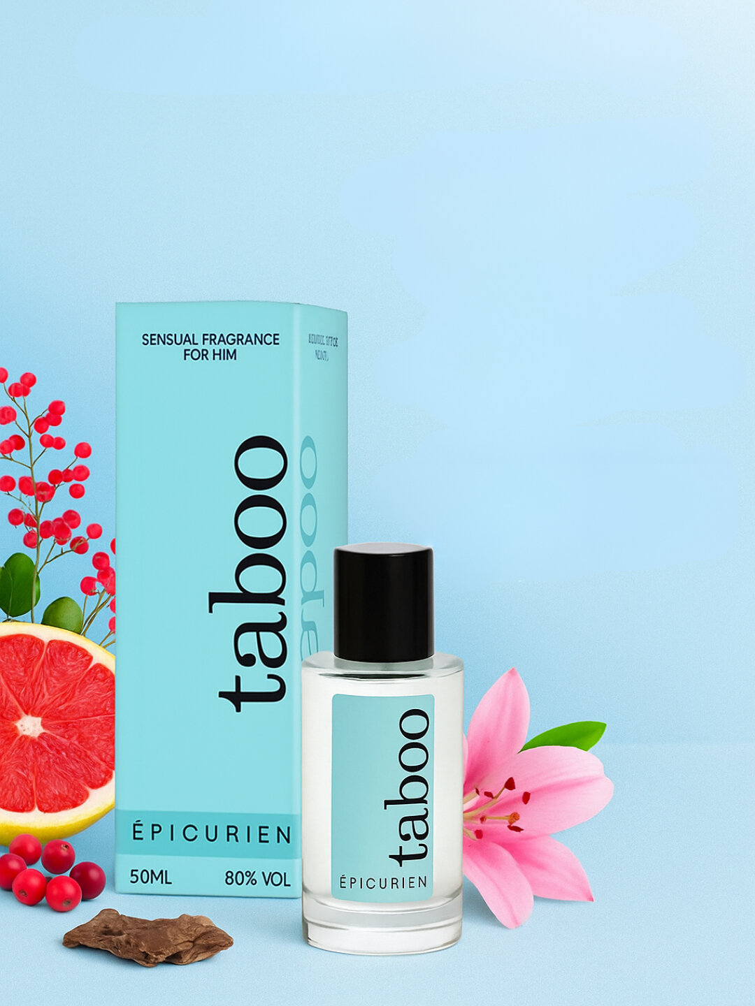 Парфюм Ruf Taboo EQUIVOQUE, унисекс, с феромоном, стойкая, роликовый флакон, 50мл — фото 1