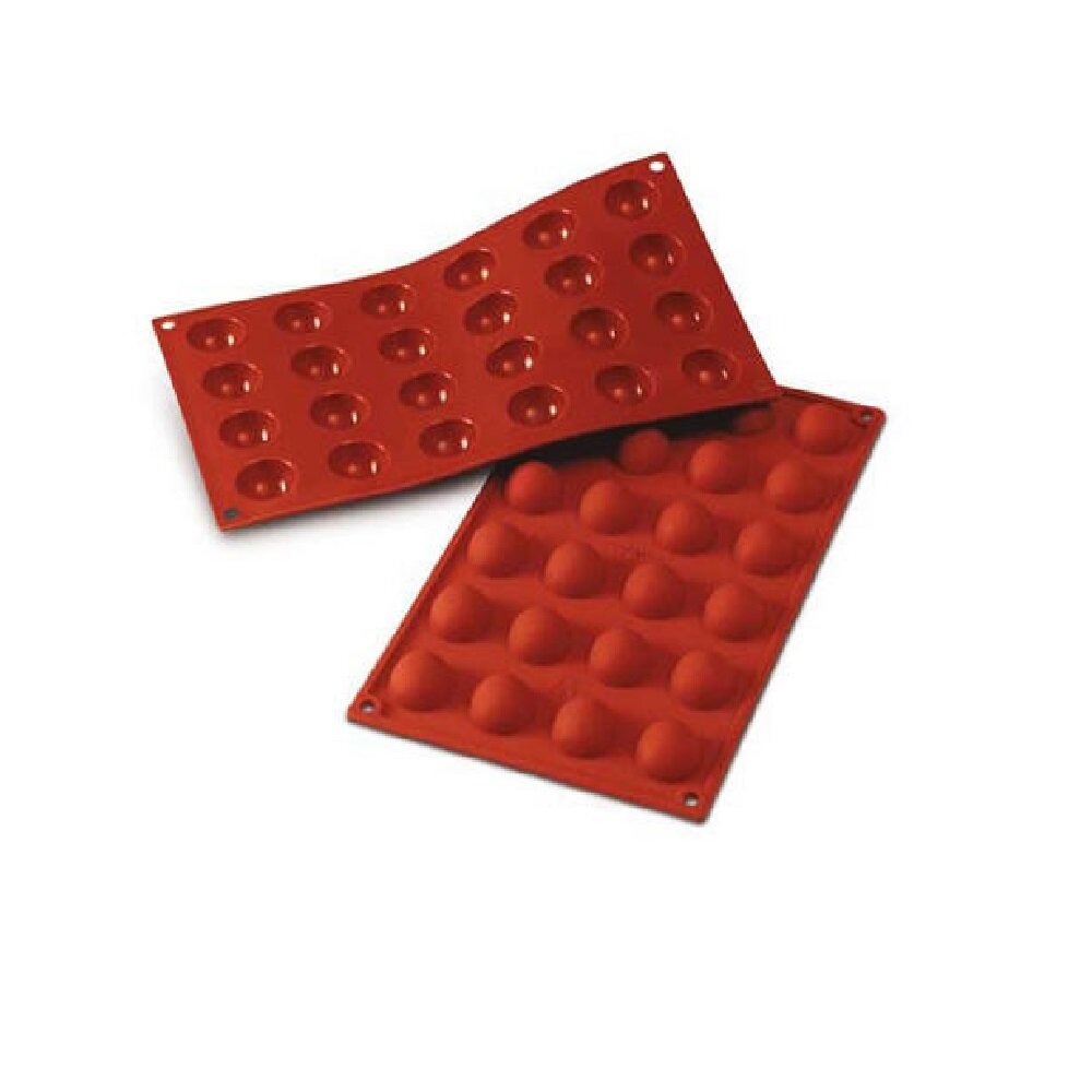 Форма силиконовая Silikomart SF006 "Полусфера" d-30мм, h-15мм — фото 1