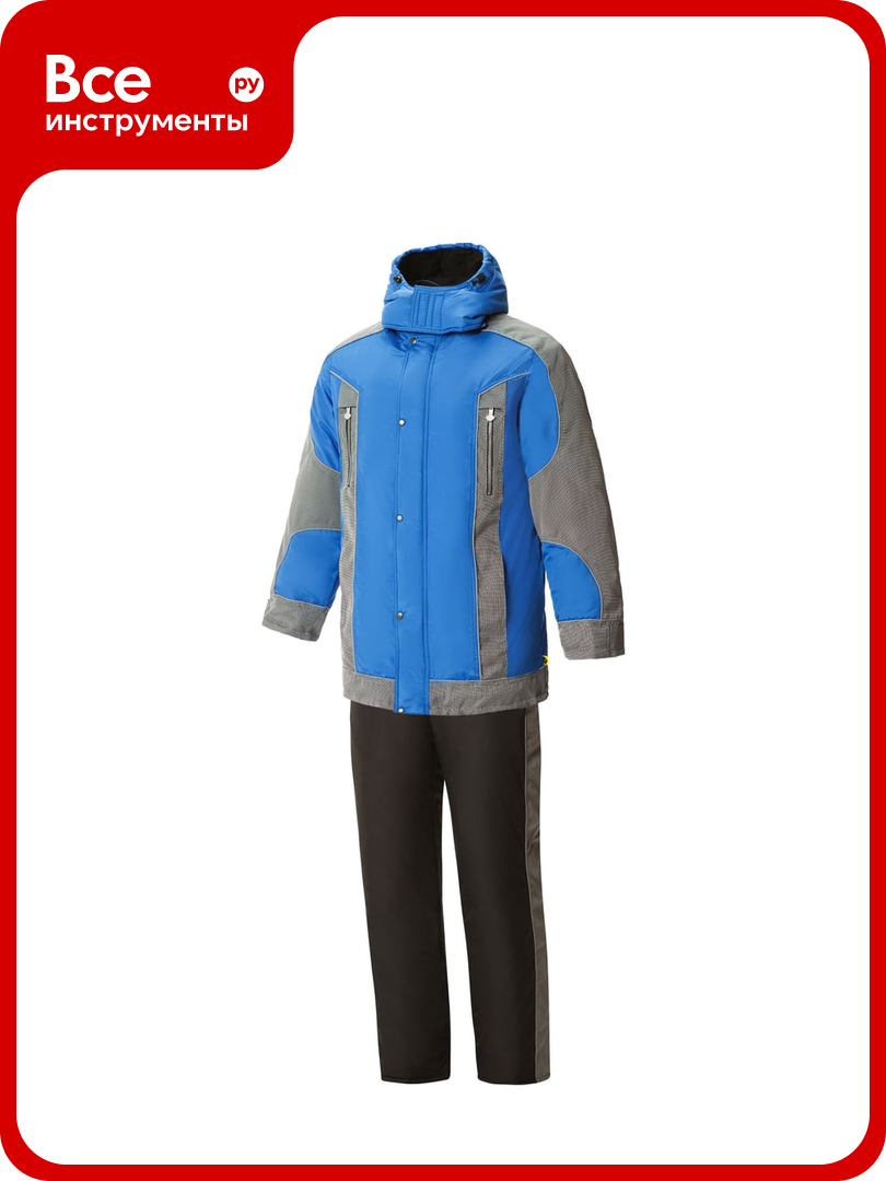Утепленный костюм союзспецодежда ультра васильковый/черный р. 44-46 рост 170-176 2000000021515