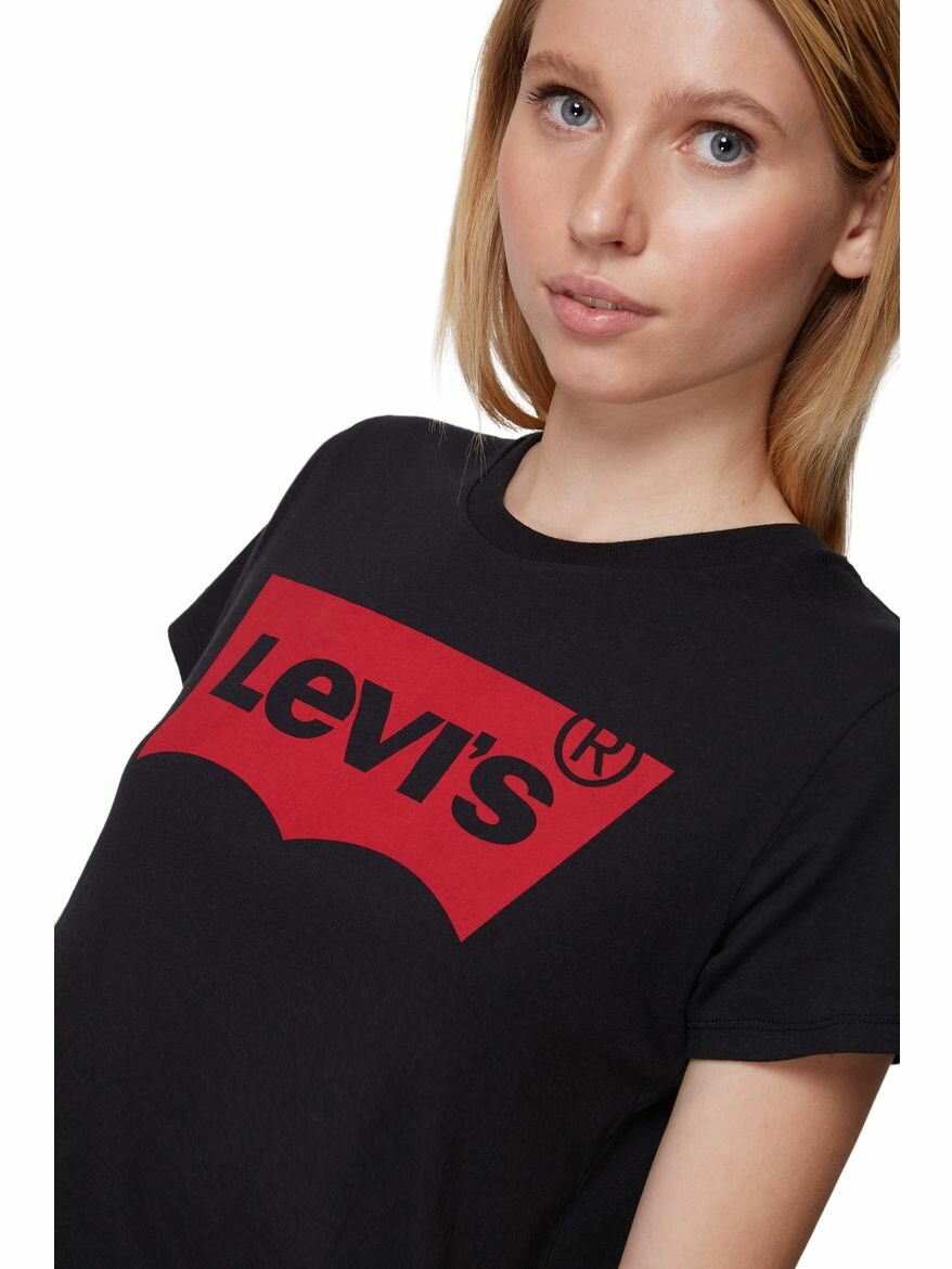 Футболка Levi's Women The Perfect Tee, размер S, черный — фото 1