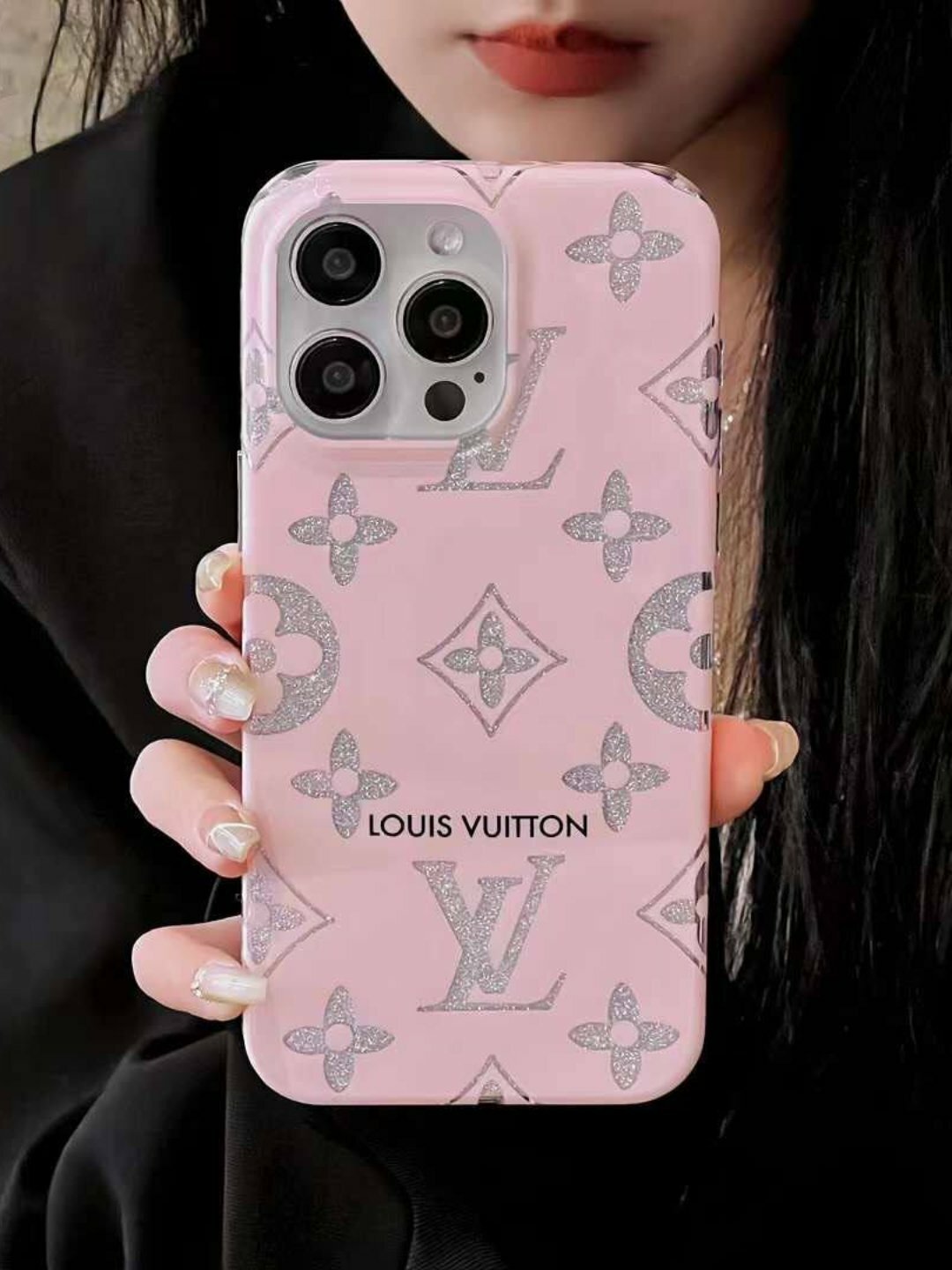 Чехол для iPhone 14 Pro Max Chanel и Louis Vuitton Элегантный 3D-дизайн и гравировка