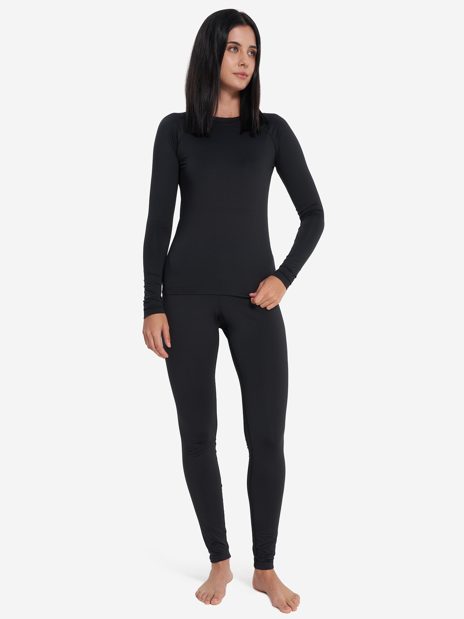 Комплект термобелья De Mount De Mount Women's Base layer sets размер 44 черный
