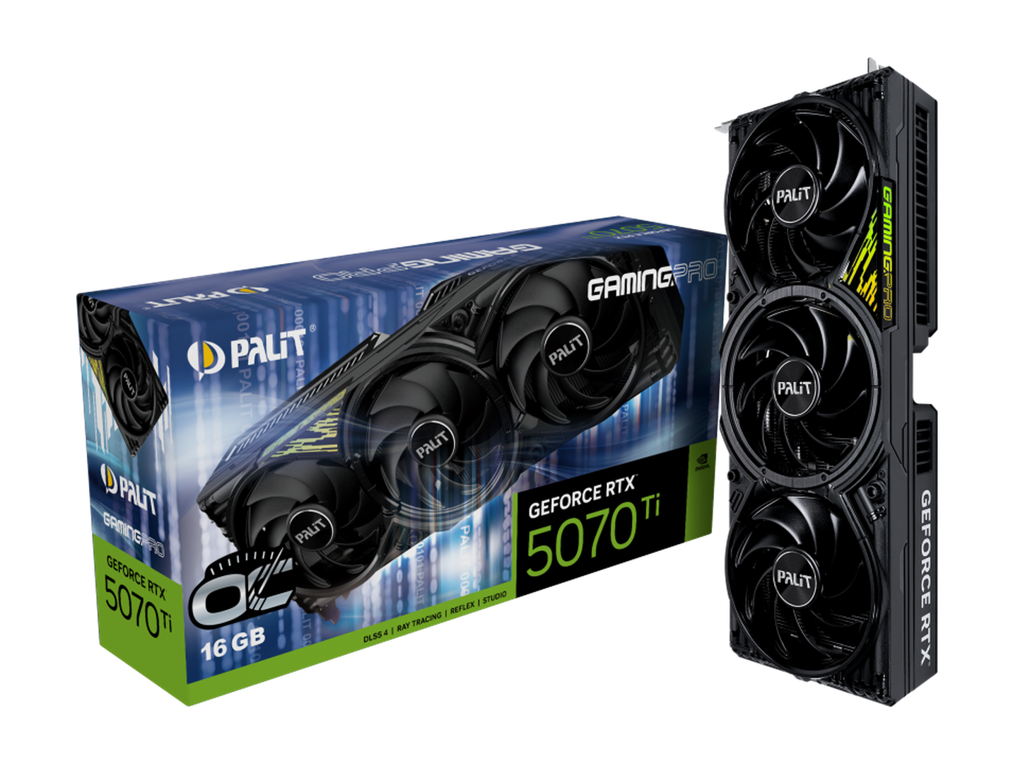 Видеокарта Palit GeForce RTX 5070 Ti GamingPro 16GB OC V1 (NE7507TS19T2-GB2031Y)