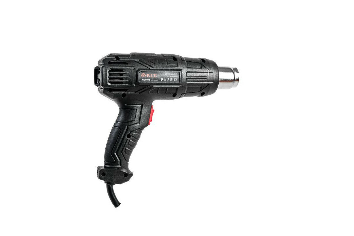 Фен технический P.I.T. PHG2000-D, 2000Вт, 3 положения потока, защита от перегрева — фото 1