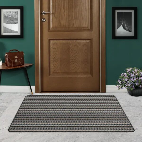 Коврик декоративный полипропилен Bendigo 67x100 см цвет серый