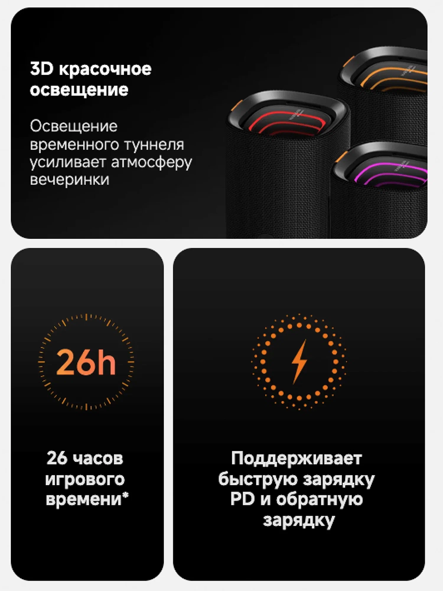 Саундбары Xiaomi Портативная колонка Xiaomi Sound Party QBH4321GL, черный, Global версия