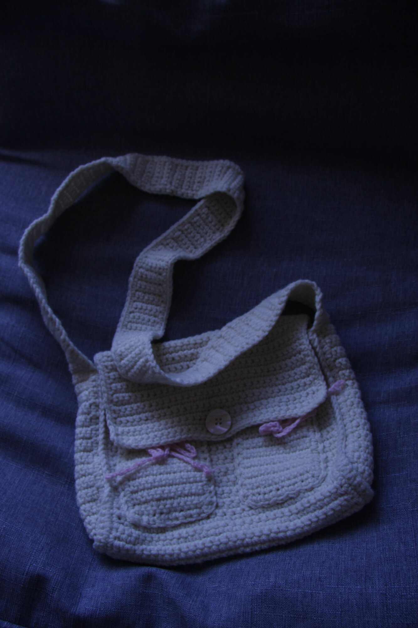 Сумка кросс-боди  Вязаная бежевая сумка firny с бантиками, фактура рельефная, вязаная, плетеная, бежевый