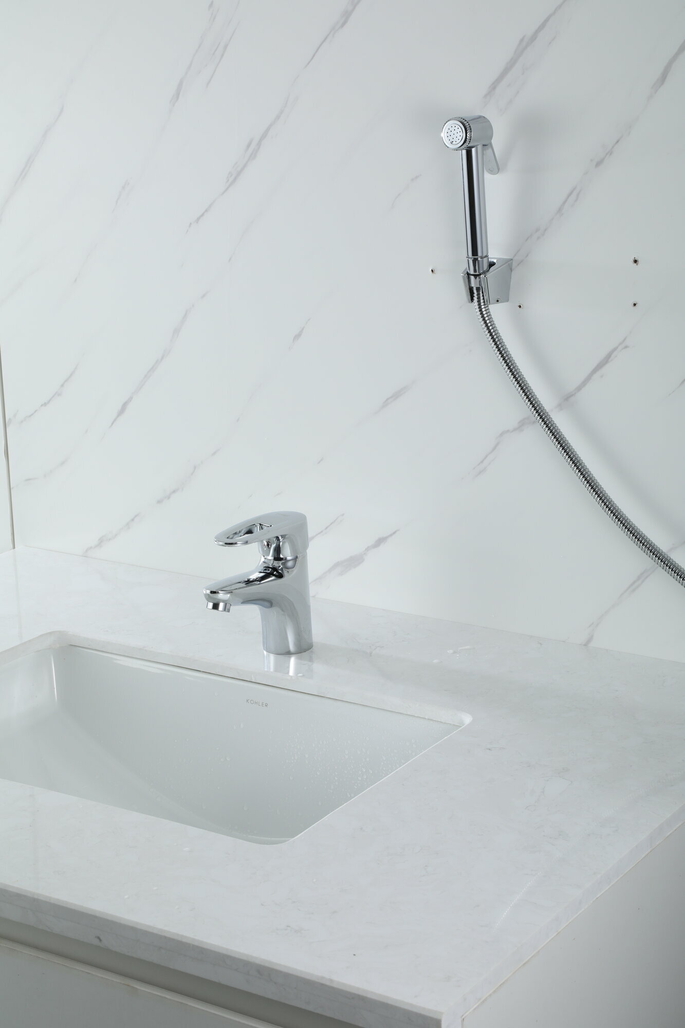 Смеситель для раковины с гигиеническим душем Frap H68 F1268 хром