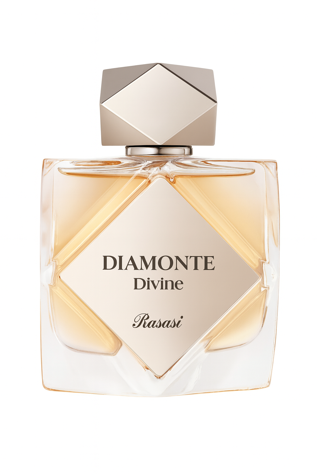 Rasasi Diamonte Divine женские духи EDP 100 мл — сладкий гурманский аромат: карамель + жасмин, база амбрагрис
