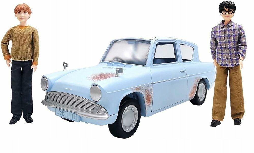 Кукла Mattel Harry Potter - Приключение Гарри и Рона на летающей машине HHX03