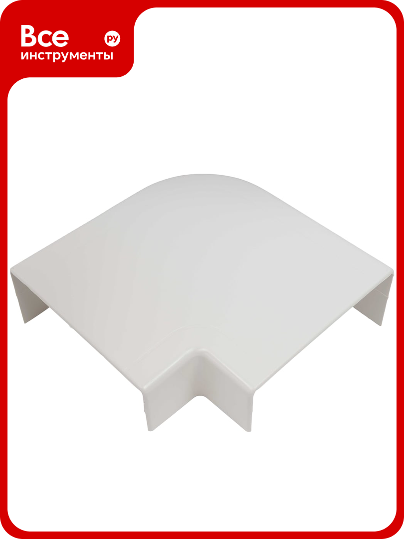 Угол плоский 100х40 белый Gigant 76314-1GI