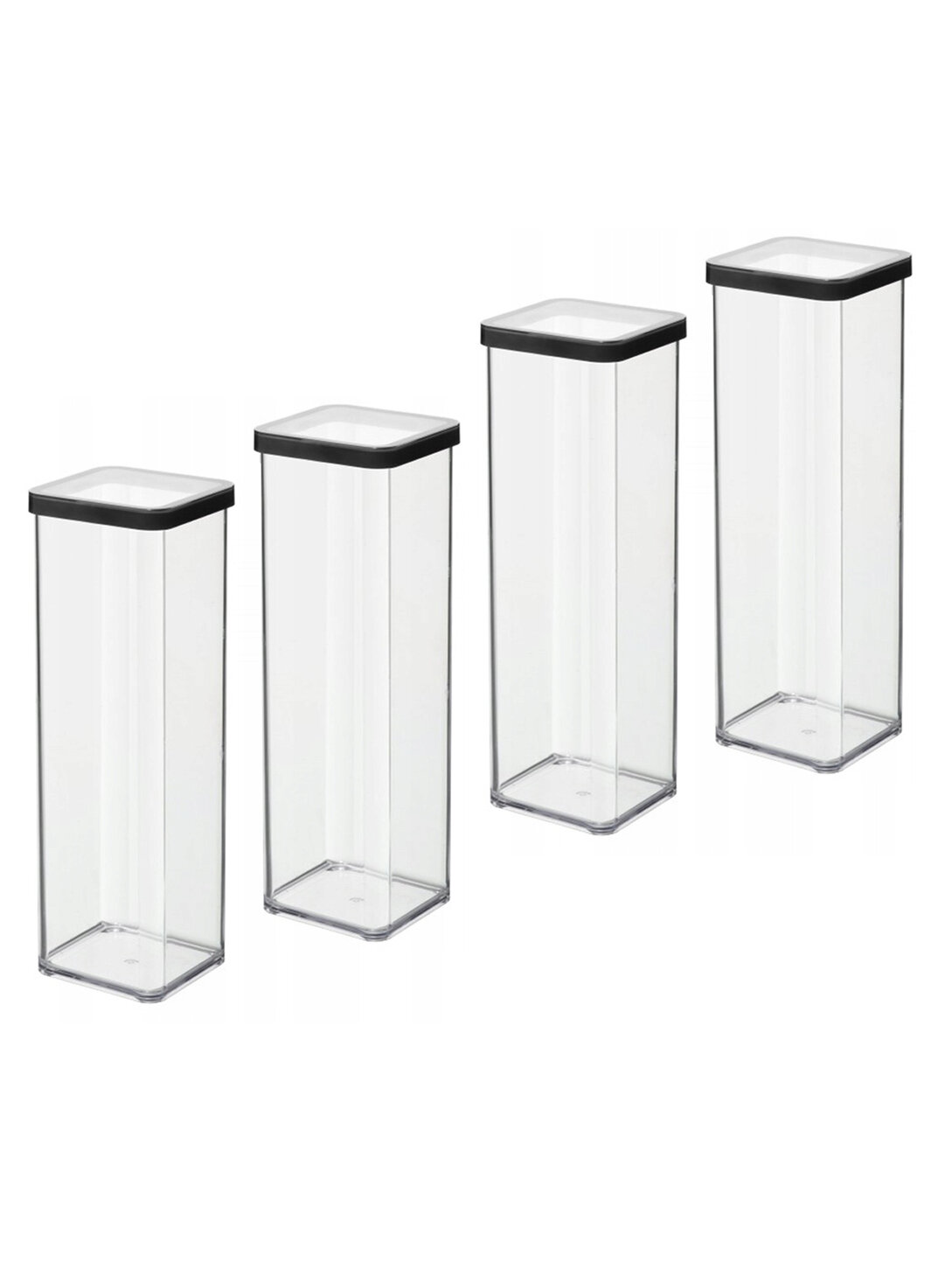 Набор контейнеров для хранения сыпучих продуктов макарон круп сахара Rotho LOFT 15 литра 4 шт.