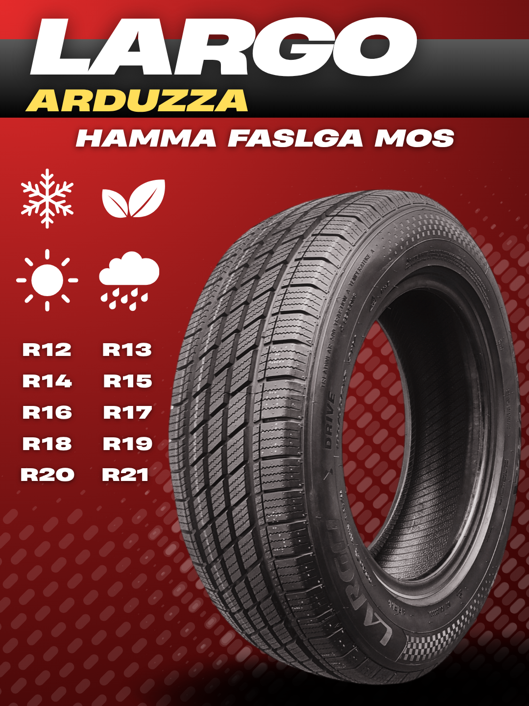 Шина LARGO Arduzza, всесезонные, 4 штук