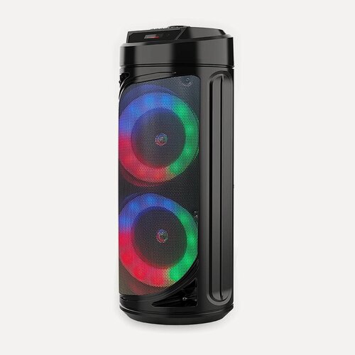 Изображение товара Колонка 6212 Bluetooth, 20Вт с пультом, караоке и микрофоном, USB, AUX, micro SD, 3000 мАч, Черный