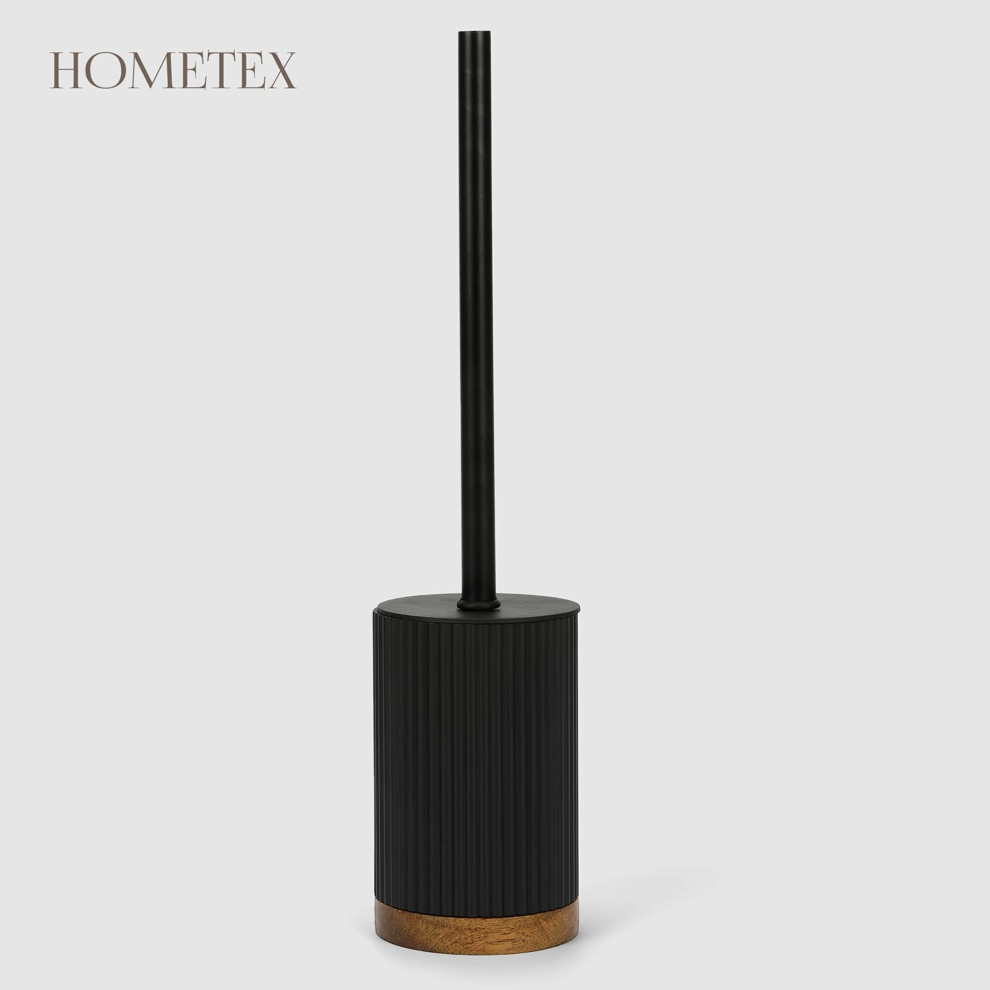 Ершик для унитаза с подставкой Hometex черный