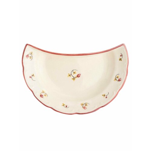 Тарелка-полумесяц Дымов Керамика Шиповник, 24.5х14 см, керамика