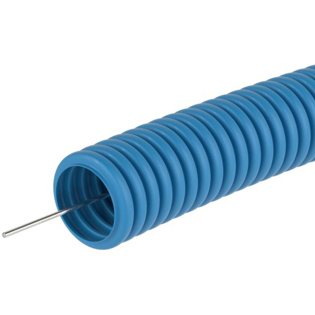 Труба гофрированная Dkc ППЛ d25мм легкая c протяжкой син. (уп.50м) 11925