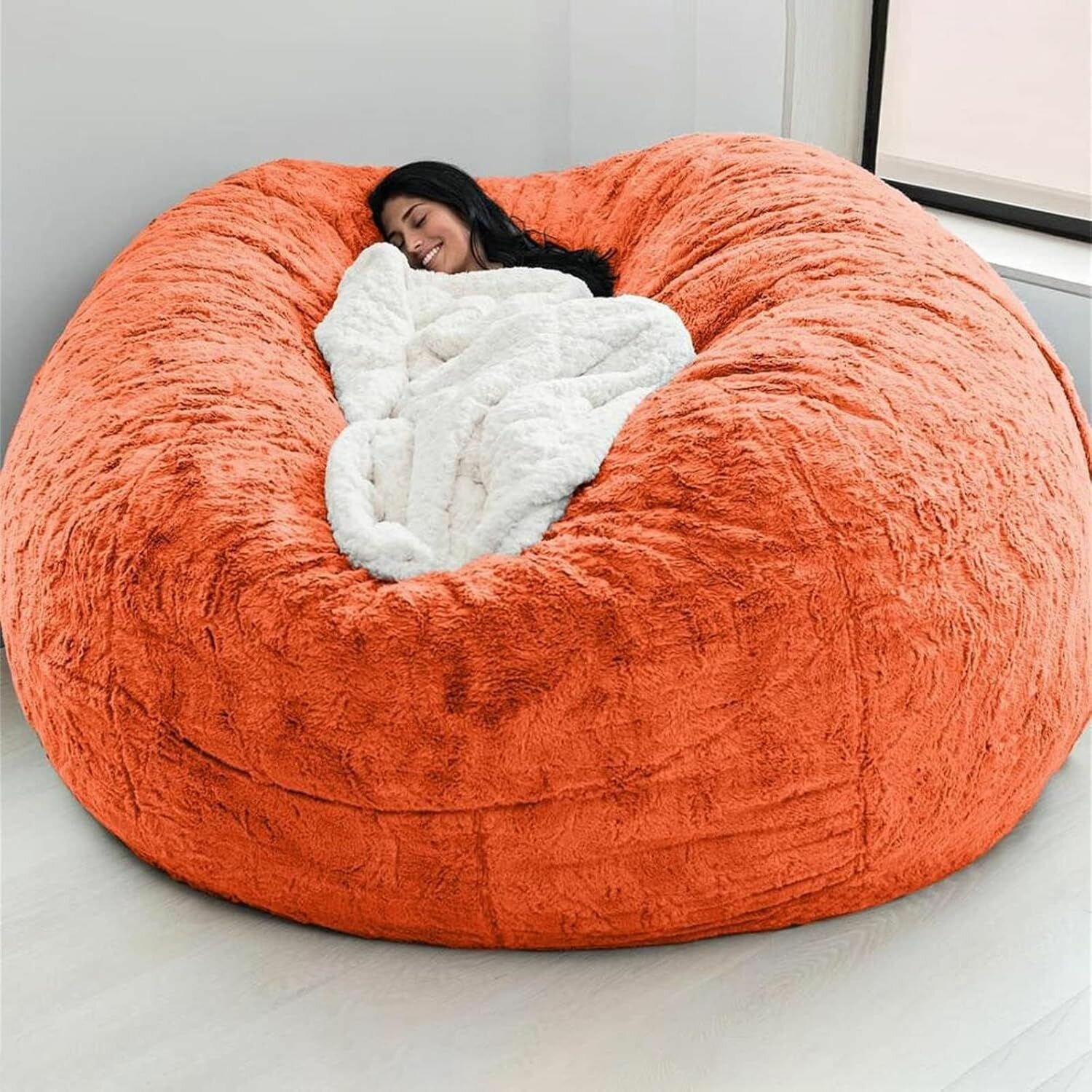 Чехол для кресла Jumbo Fur Bean Bag для детей и взрослых (без набивки)