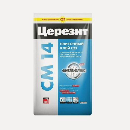 Изображение товара Клей для плитки и керамогранита Ceresit CМ 14 (5кг)