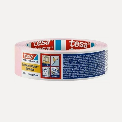 Изображение товара Лента малярная розовая Tesa 4333-19 (30мм*50м)