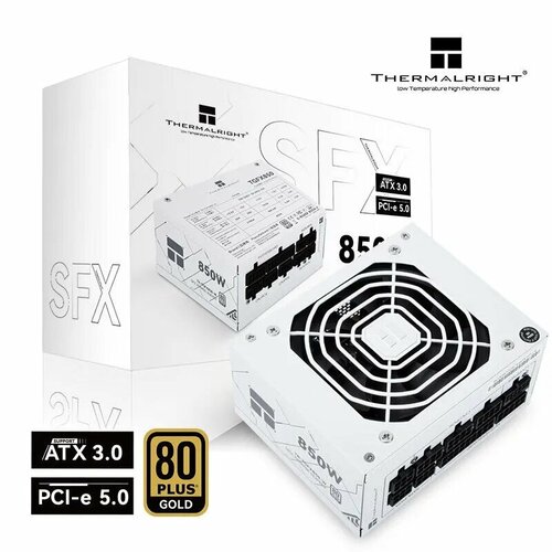 Модульный SFX блок питания Thermalright TR TGFX 850 Gold белый на 850W TR-TGFX White 850 Ватт ATX 3.0 Голд PCI 5.0