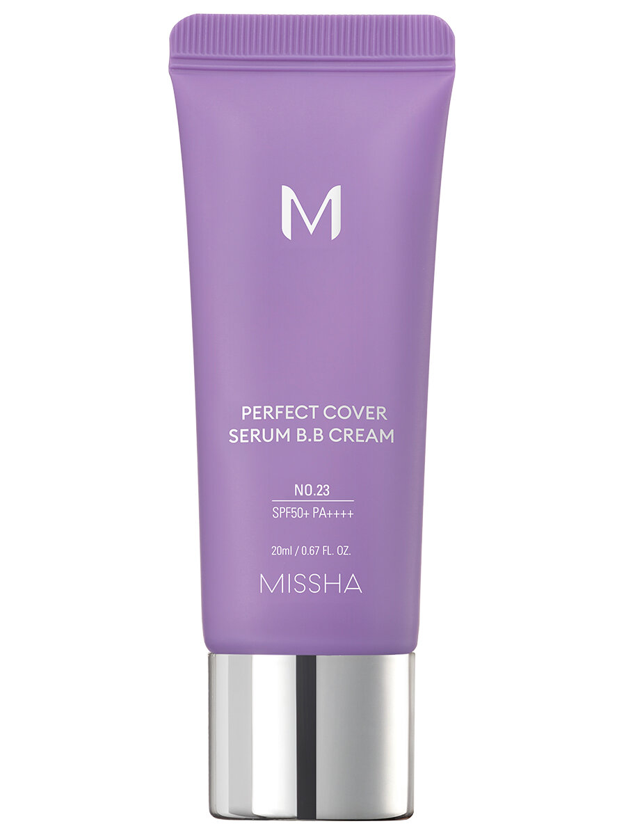 MISSHA Perfect Cover Serum BB Крем тональный с антивозрастной сывороткой, 20 мл, 23 Натуральный Бежевый — фото 1