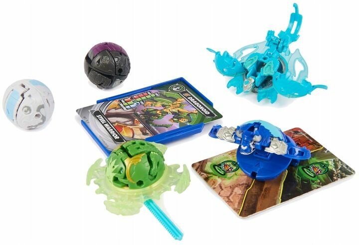 Фигурка Bakugan Battle Pack VENTRI 5-PAK - Игровой набор фигурка 5шт. + карты - Бакуган 6066988 20142916 — фото 1