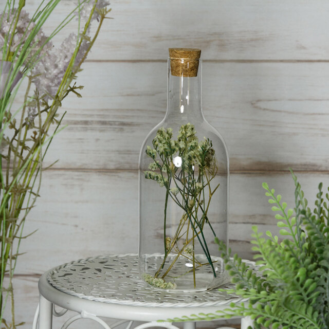 Декоративная бутылка Fleurs de Provence: Blanc 17 см стекло