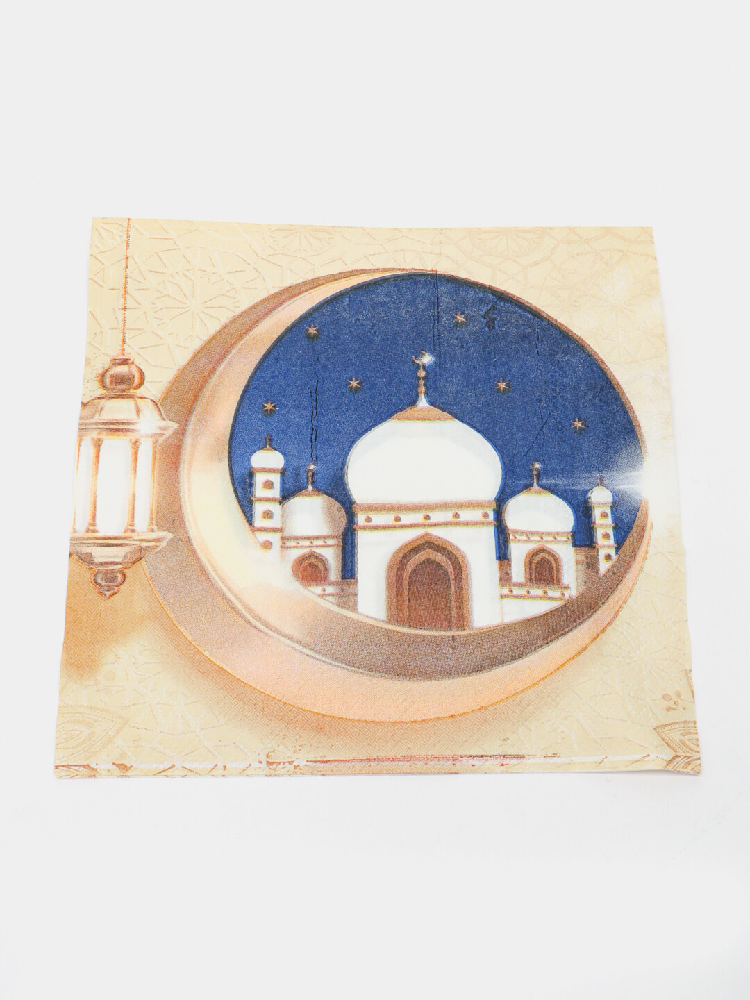 Салфетки для мусульманских праздников Ramazon Muborak Eid Muborak Бронзовый — фото 1