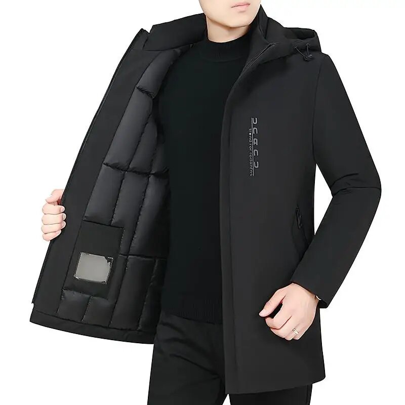 Парка , размер 5XL, черный