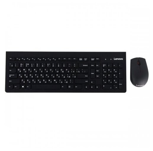 Комплект беспроводной клавиатура + мышь Lenovo 500 Combo-RU, Черный GX30N71807 - фото №1