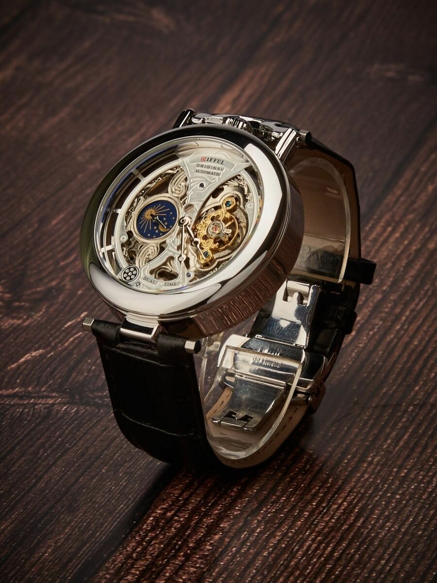 Наручные часы ШОПОГОЛИК, серебряный/золотой — фото 1