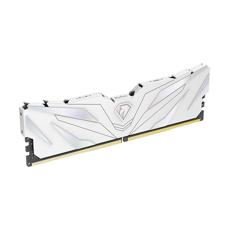 Память NETAC 8Gb DDR4 3200Mhz DIMM PC25600, Shadow II NTSWD4P32SP-08W C16 White, с радиатором