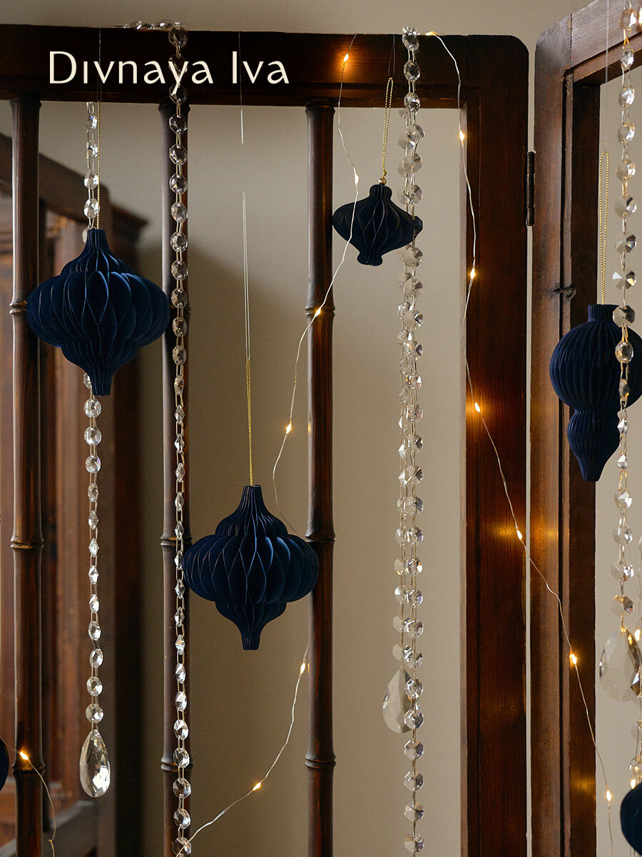 Гирлянда хрустальная, декоративное украшение, подвеска, Divnaya Iva