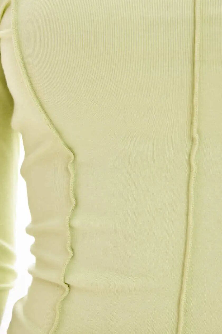 Лонгслив Selfie, размер L, , зеленый — фото 1