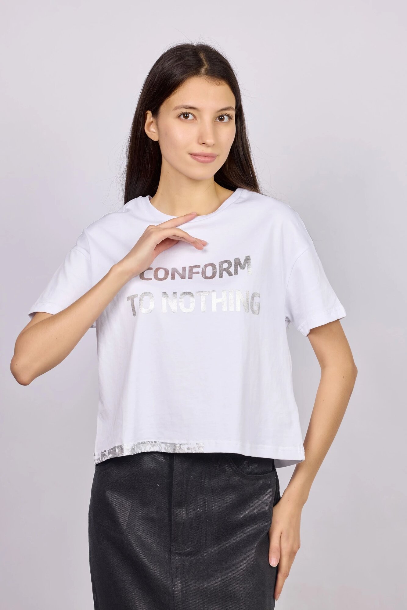 Футболка Selfie, размер M, белый — фото 1