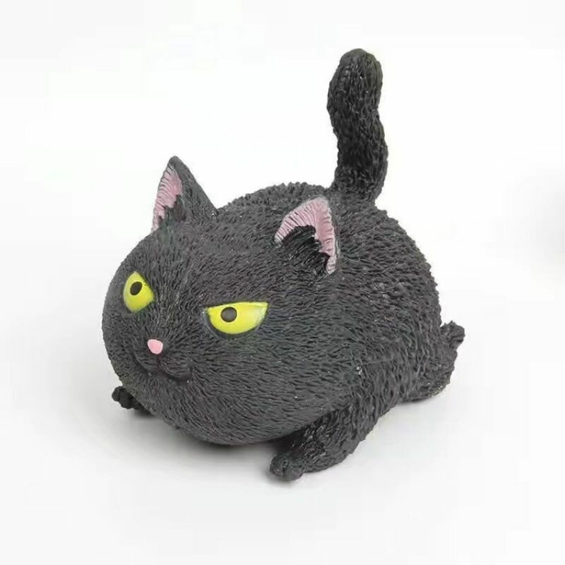 Сжимаемая музыкальная игрушка для декомпрессии Angry Cat, полезный инструмент-симулятор для снижения давления, детские вентиляционные игрушки