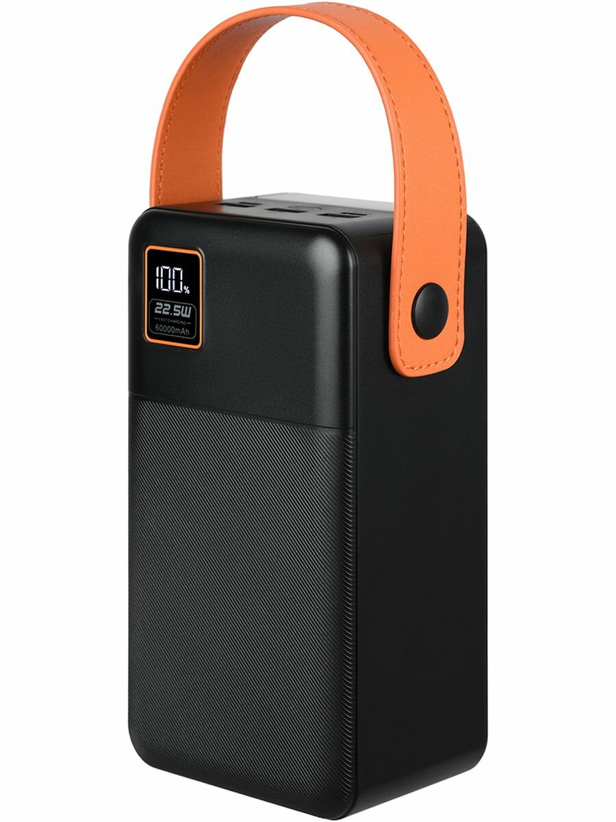 Портативное зарядное устройство TFN Porta LCD PD 60000mAh Black