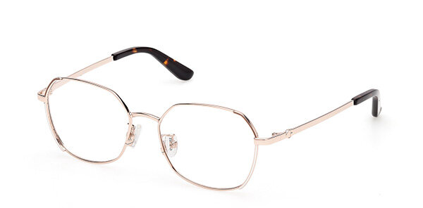 Женская оправа для очков Guess GU 50257-D 059, цвет: золотой, шестиугольные, металл